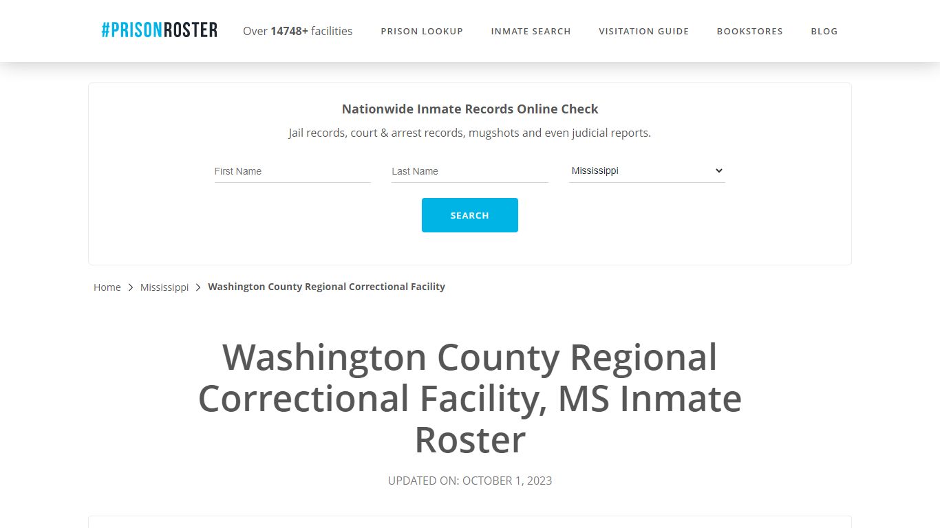 Washington County Regional Correctional Facility, MS